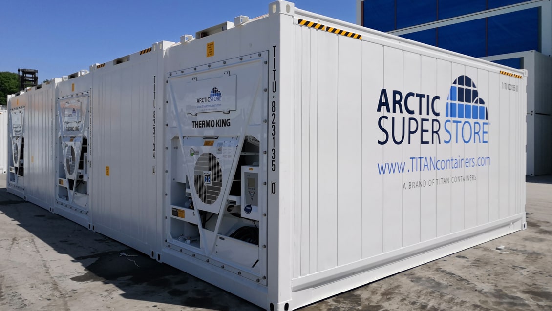 Container refrigerati modulari SuperStore da 20 piedi a noleggio