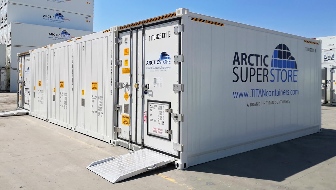 Container refrigerati modulari SuperStore da 20 piedi a noleggio