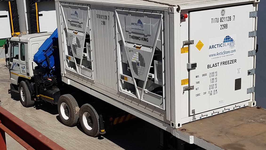 ArcticBlast da 20 piedi per raffreddamento rapido - Cella freezer per conservazione refrigerata