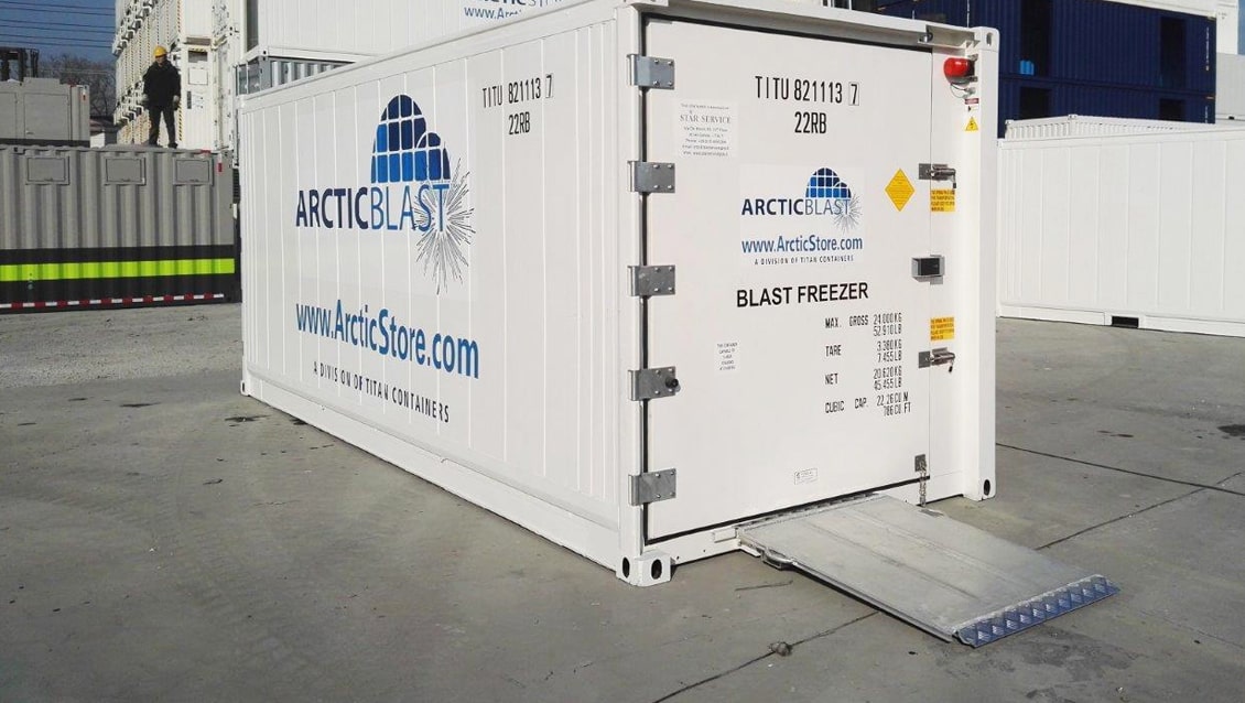 ArcticBlast da 20 piedi per surgelazione rapida - Container per conservazione refrigerata