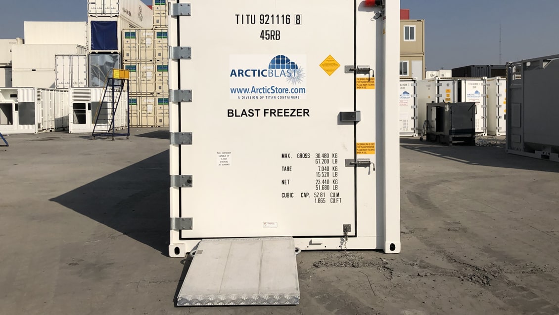 ArcticBlast da 20 piedi per raffreddamento rapido - Container per conservazione refrigerata