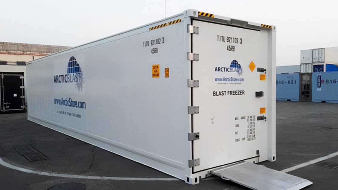 Container refrigerato ArcticBlast da 40 piedi a noleggio - Conservazione con raffreddamento rapido_7