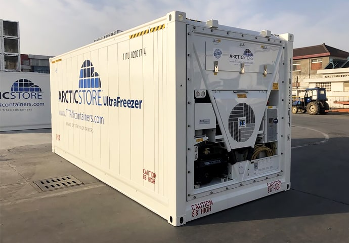 Container refrigerati a bassissime temperature per la conservazione a freddo Arctic Ultrafreezer a noleggio