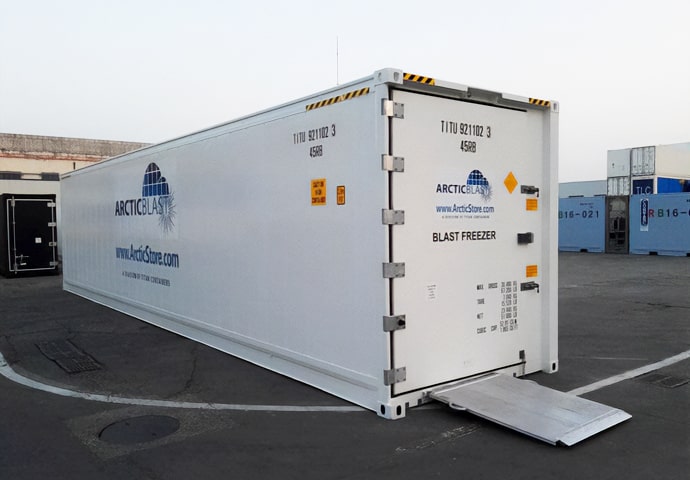 Conservazione a freddo ArcticBlast - Container refrigerati a raffreddamento rapido a noleggio