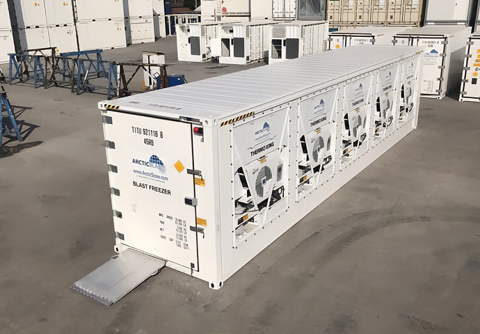 Conservazione a freddo ArcticBlast - Container refrigerati a raffreddamento rapido a noleggio