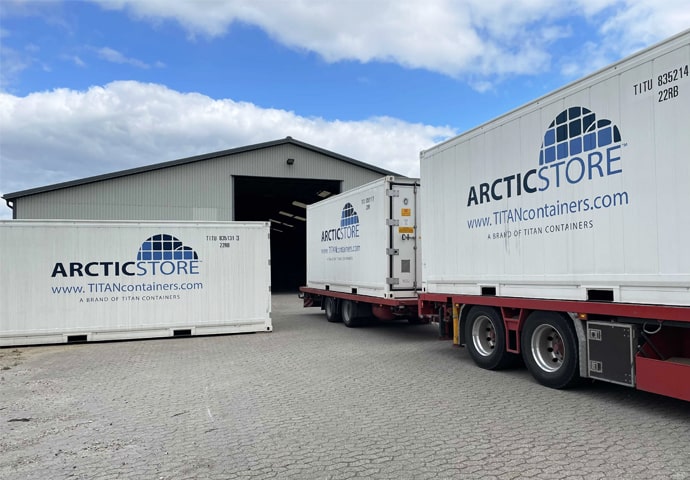 Unità di refrigerazione da 20 piedi per la conservazione a freddo ArcticStore a noleggio