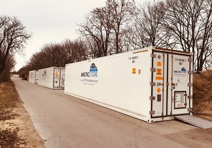 Container refrigerati da 40 piedi per la conservazione a freddo ArcticStore a noleggio