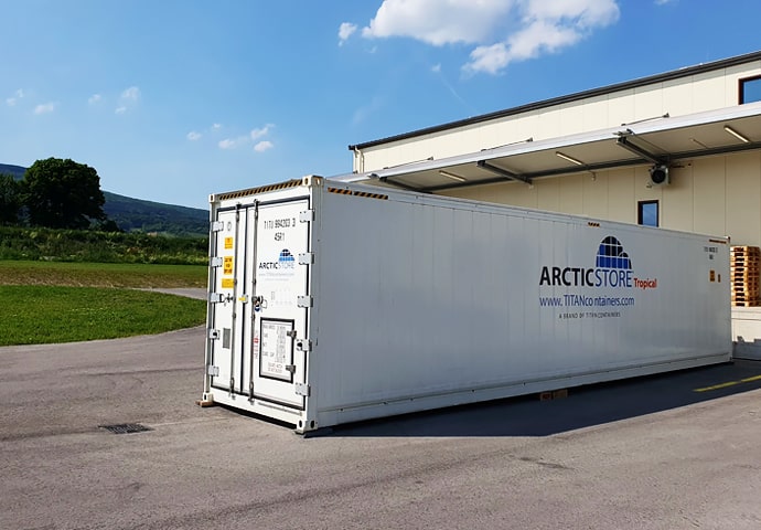 Container refrigerati da 40 piedi per la conservazione a freddo ArcticStore Tropical a noleggio