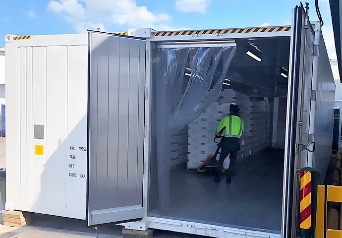 Container refrigerati modulari per la conservazione a freddo SuperStore a noleggio