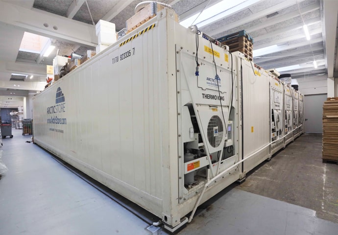 Container refrigerati modulari per la conservazione a freddo SuperStore a noleggio