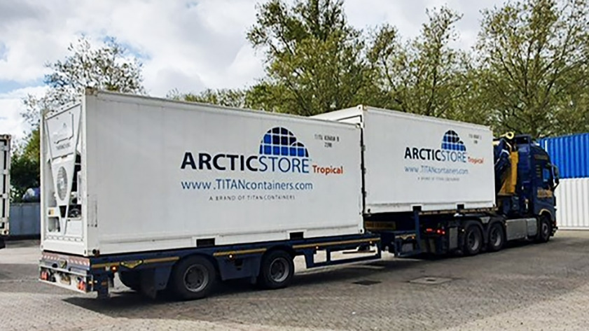 Container refrigerati ArcticStore per una fiera tedesca