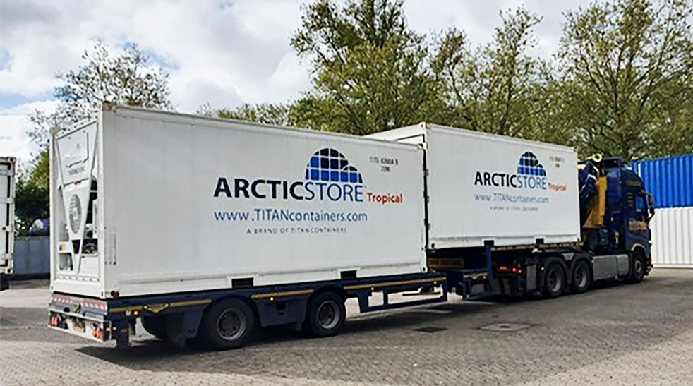 Container refrigerati ArcticStore per una fiera tedesca